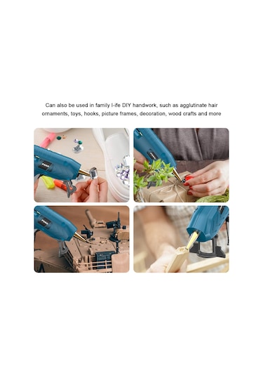 Yaleker Kablosuz Şarjlı Lityum Tutkal Tabancası - 15sn Hızlı Isınma, 150 C Sıcaklık, Ergonomik Tutuş, Dıy El İşleri İçin