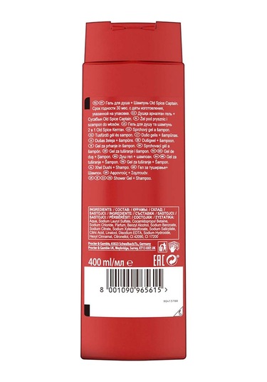 Old Spice Captain Erkek Duş Jeli ve Şampuan 400 ML