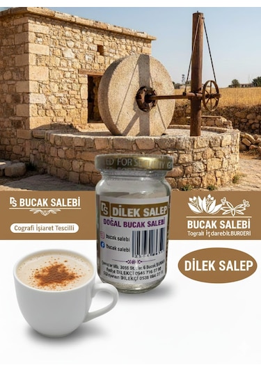 Meşhur Bucak Salebi,dilek Salep,salep 50g Kavanoz,saf Salep