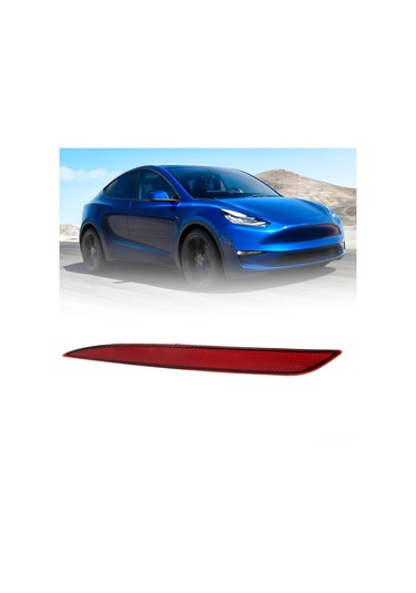 Moveevo Tesla Model Y 2020-2023 Arka Tampon Reflektörü, Su Geçirmez, Dayanıklı Malzeme, Kolay Kurulum, Sürücü Güvenliği Artırır 1495818-00-c, 1495817-00-c Sol