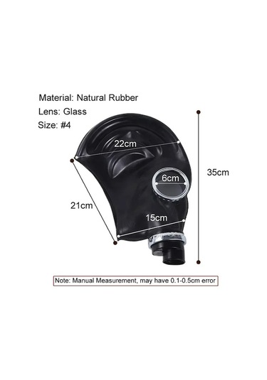 Wondernest Yeni Tipi Tam Siyah Maske Maske Jialan Gaz Çok Boyama Amaçlı 64 Uu