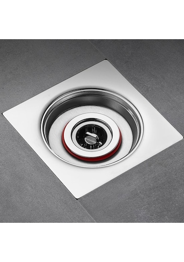 Yer Sifonu U: 4,5 Cm/1,77", G: 3,8 Cm/1,5", Y: 3 Cm/1,18" Yak... Beyaz