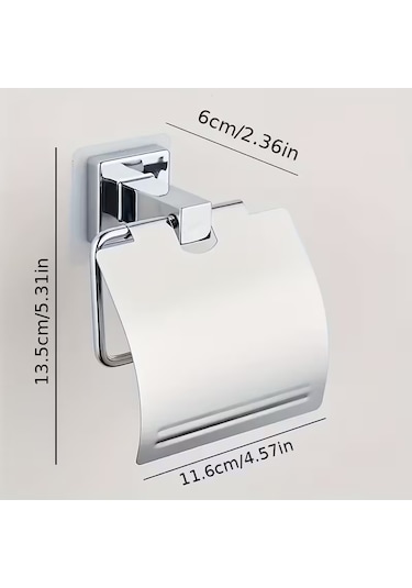 Tuvalet Kağıdı Tutucusu Gümüş
