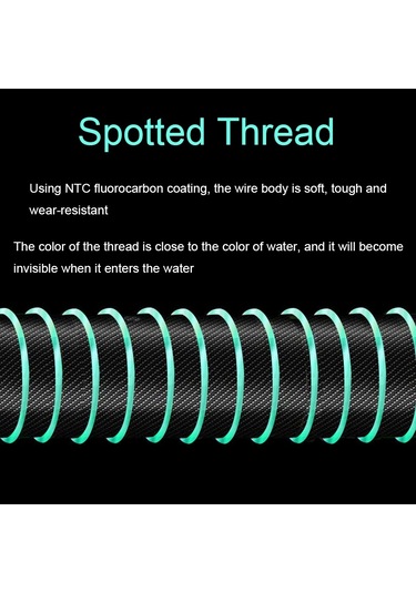 2 Adet Açık Hava Balıkçılık Anti-karışıklık Benekli Görünmez Misina Seti Ölçekli, Boyut: 7.2m 5.0 Sarı