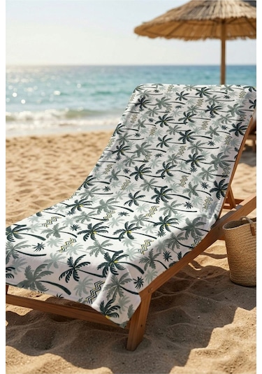 Tropical Breeze Yeşil Plaj Havlusu 70 X 150 Cm Yeşil