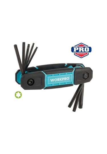 Workpro Wp222030 8 Parça Cr-v Çakı Tipi Torx Profesyonel Allen Anahtar Takımı