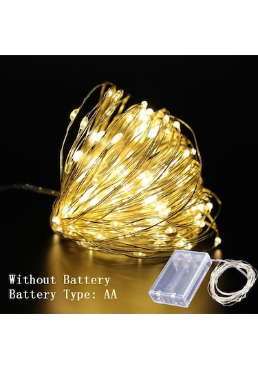 Sıcak Beyaz Ev İçin Noel Süslemeleri Yeni Yıl Çelenk Peri Dize Işık Noel Süsleri İçin Noel Ağacı Dekorasyon 5m 50pcs Lights Sıcak Beyaz