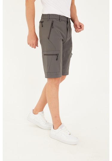 Camp Scoutland Camp715 Outdoor Tactical Su İticili Yazlık Erkek Taktik Şort Gri