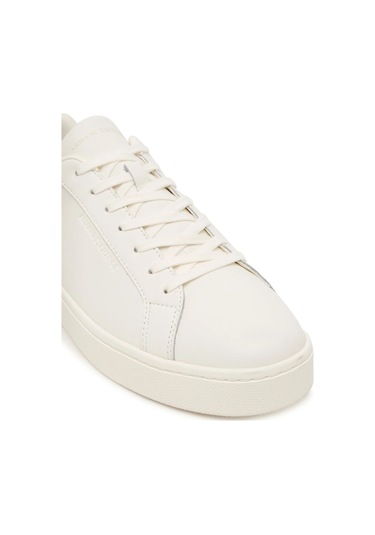 Erkek Kontrast Topuklu Minimalist Sneaker - Beyaz/lacivert Off Whıte+deep Navy