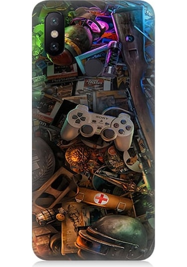 Xiaomi Redmi Note 6 Pro Uyumlu Oyuncu Gamer Desenli Silikon Kılıf