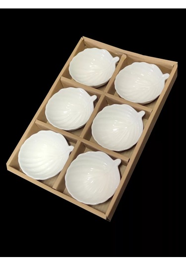 Hazdev Servis Ve Sunum İçin Beyaz Seramik Sosluklar Seti 193468263 Beyaz