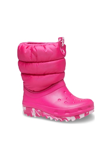 Crocs 207684 Classic Neo Puff Boot T Pembe Çocuk Bot Pembe