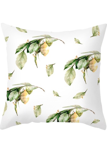 Yeni Sade Tarzda Baskılı Yastık Kılıfı No.81 Ekru