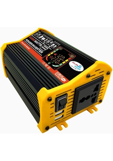 Sones Legend Iıı Nesil Dc12v - Ac220v 6000w Led Ekranlı Araç Güç Çeviricisi Siyah