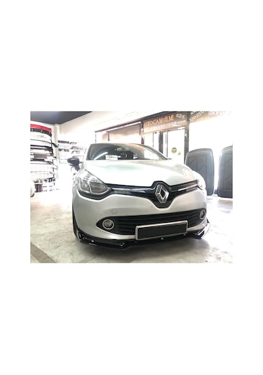 Renault Clio 4 Ön Ek Lip 3 Parça Parlak Siyah Voltex Tam Uyumlu