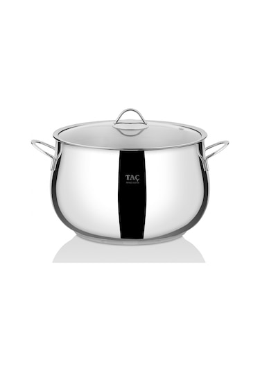Taç Funda Derin Çelik Tencere 30 Cm