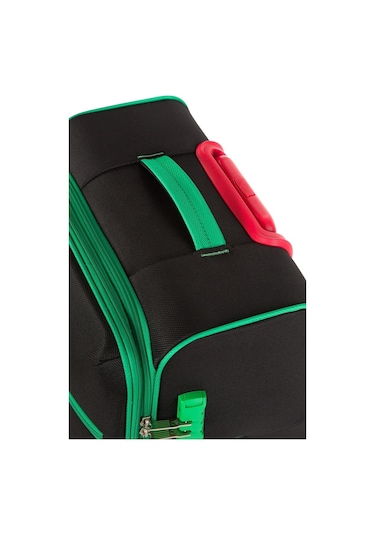 United Colors Of Benetton Ultra Light Hafif Lüx Kumaş Orta Boy Valiz Siyah BNT2100 Siyah