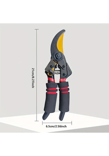 Xuweiwei Kırmızı 1 Adet Ultra Keskin Bahçe Makası - Ergonomik Ve Emniyetli