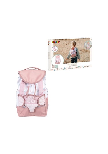 Smoby Baby Nurse Bebek Taşıyıcı Sırt Çantası Pembe