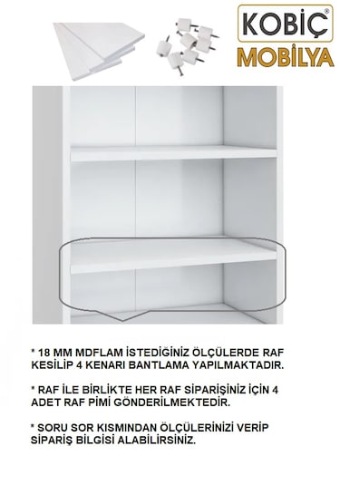 Özel Ölçü 18 Mm Gardrop ,mutfak,banyo,kitaplık Dolab Içi Raf