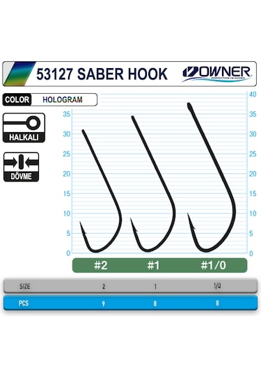 Owner 53127 Saber Hook Hg İğne