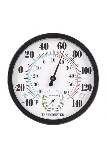 25 Cm Geniş Ekran Ev Termometresi Klasik Renkli Alt