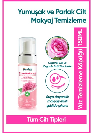 Himalaya Micellar Gül Özlü Işıltı Veren Yüz Temizleme Köpüğü 150 ML