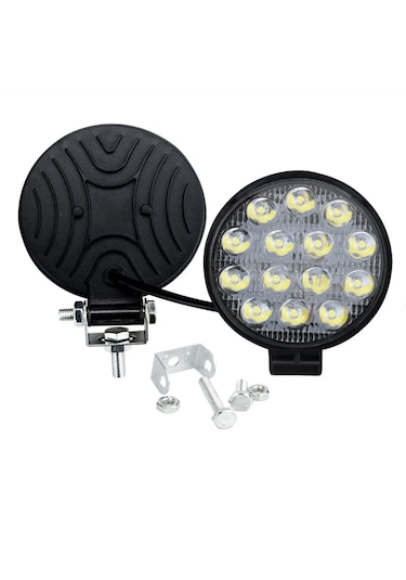 Point 4 Adet Off Road 14 Led 42 Watt Yuvarlak Traktör Tır Kamyon Tekne Sis Farı Çalışma Lambası 4 Adet