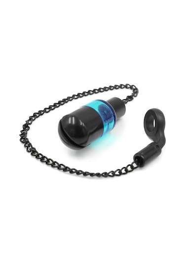 Yaozixa Mavi Plastik Ve Metal Yumuşak Zincirli Balık Tutan Alarmlı Sallayıcı - Gece Balıkçılığı İçin Işıklı Gösterge Floresan Çubuk Gereklidir