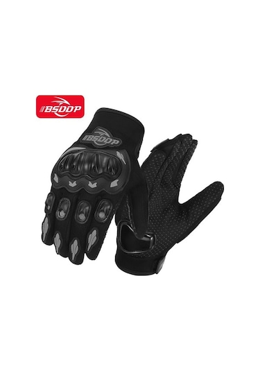 Trendooze Tam Parmak Motosiklet Motosiklet Erkek Eldiveni Pz Model 3