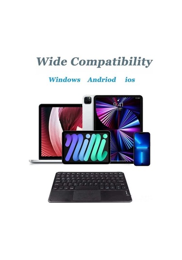 Novahub Kablosuz Dokunmatik Bluetooth Klavye - Tablet, Telefon Ve Pc İçin Mini Klavye Optik Optik