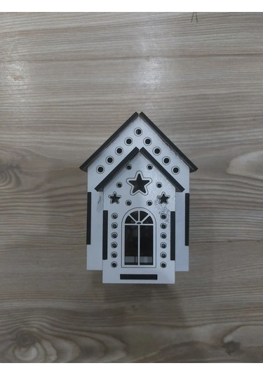 Lavanta Tasarım Işıklı Büyük Maket Ev 2 Beyaz