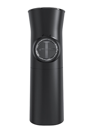 Sones Yerçekimi İndüksiyonlu Elektrikli Tuz Ve Karabiber Öğütücü Led Işıklı Ayarlanabilir Kaba Öğütücü Siyah