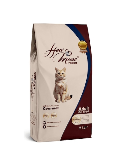 How Meow Yetişkin Kedi Kuru Maması Gurme - 2 Kg
