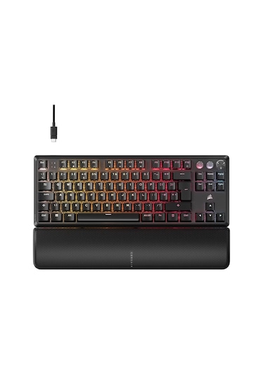 Corsaır K70 Pro Tkl High-performance Hall Effect Switch Rgb Türkçe Siyah Gaming Klavye Ch-911911g-tr