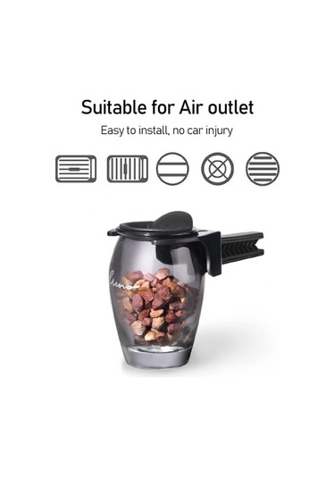 Yaratıcı Doğal Katı Taş Koku Giderme Ve Koku Giderme Otomobil Klima Aromaterapi Karışık Saç