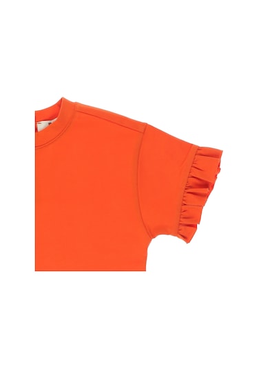 Panço Kız Çocuk crop T-shirt Oranj 001