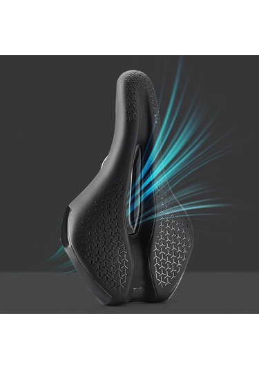 Homyl Bisiklet Koltuğu Rahat Şok Emici Erkekler Kadınlar Siyah