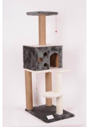 Cat Hause S09G Platformlu Eğlence Parkı Kedi Tırmalama Evi 55 x 40 x 124 CM