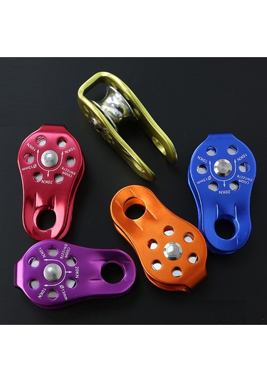 Kangvka Alüminyum Alloy Dağcıklığa Uygun 20kn Sabit Yan Panel Kayıcı, Kurtarma Ve Taşıma İçin Dış Mekan Gereci Yeşil