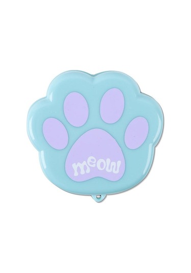 Mavi Geri Çekilebilir Plastik Katlanır Bardak Kedi Pençe Şekli Taşınabilir Su Bardağı Seyahat Açık Sofra Mavi