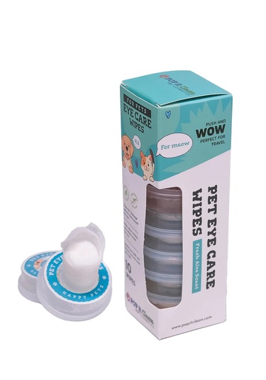 Popitclean Evcil Hayvan Kedi & Köpek Göz Bakım ve Temizleme Mendili