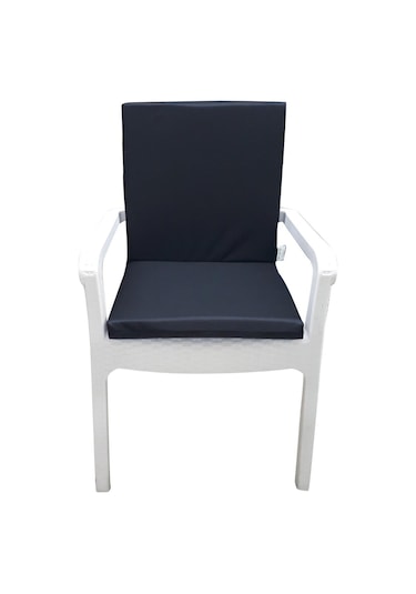 Mirzade 6 Adet Elit Su Geçirmez Yüksek Arkalı Minder-siyah