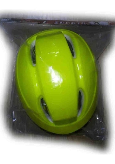 Çocuk Kask Dizlik Dirseklik Koruyucu Set 7 Parça Sarı