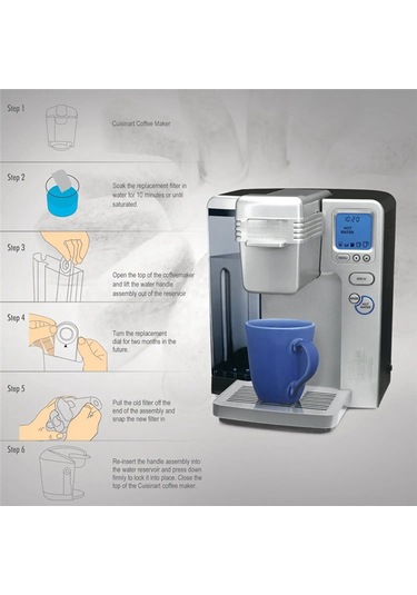 Cuisinart İçin 10 Adet Yedek Aktif Kömür Su Filtreleri Diğer