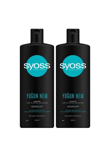 Syoss Yoğun Nem Şampuanı 2 x 500 ML