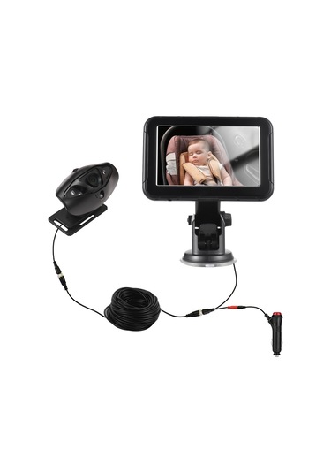 Vkemall Bebek Araba Monitörü 1080p Yüksek Çözünürlüklü Monitör Kamerası