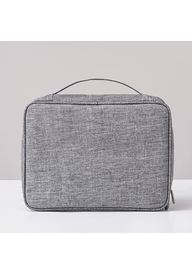 Yifomall Büyük Boy Dijital Çantası: Usb Kablosu, Powerbank, Kulaklık Saklama Kutusu - Çok Fonksiyonlu Bölmeli, Ağ Çantası İzolasyonu, Serbest Ayarlanabilir Bölmeler - Bordo