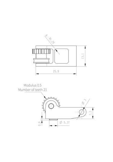 Mufunye Bambu X1c/p1p Uyumlu 3d Yazıcı Çelik Dişli Seti - Pom Dişli Ve Alüminyum Sap İle Yüksek Dayanımlı Diğer