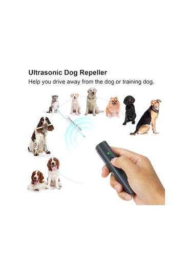 Ultrasonik Köpek Kovucu Usb Şarj Edilebilir Köpek Sürücü Cihazı Taşınabilir Köpek Eğitmeni Anti Havlama Cihazı Gh